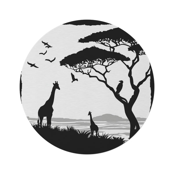 "Wilderness Wander Round Rug"