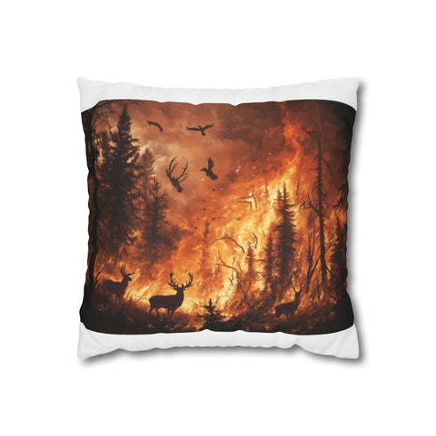 "Wildfire Escape Pillowcase: Wildlife Haven"