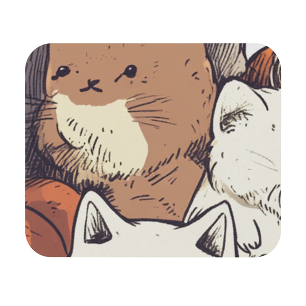 Wildlife Doodle Mouse Pad K High Detail