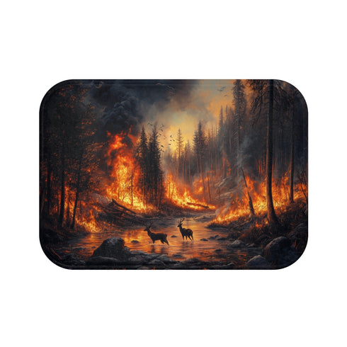 "Wildlife Escape Bath Mat"