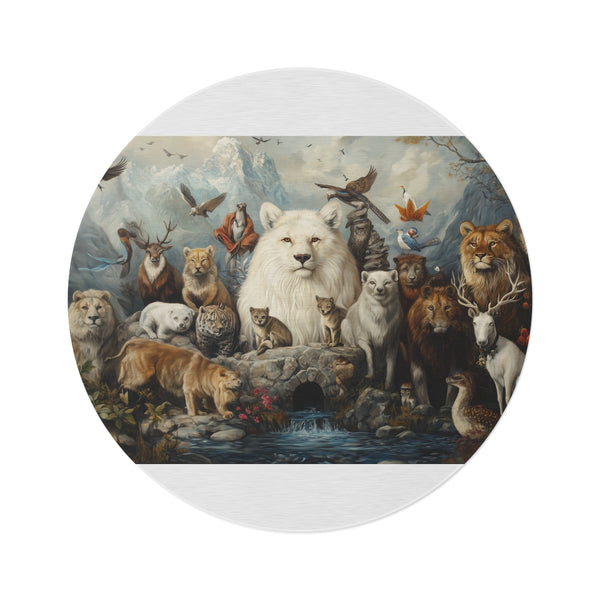 "Wildlife Harmony Round Rug"