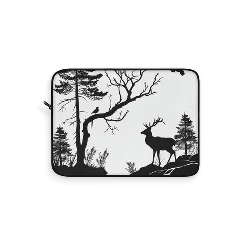 "Wildlife Silhouette Laptop Sleeve: Embrace Nature's Beauty"