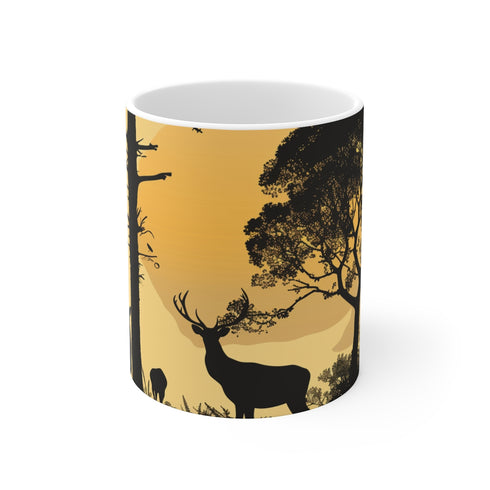 "Wildlife Silhouette Serenity Coffee Mug"