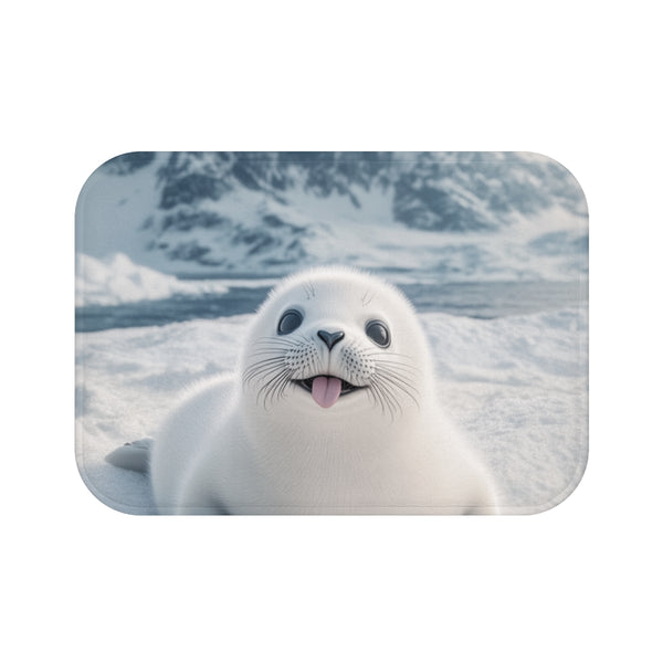 "Wildlife Snapshot Baby Seal Bath Mat"