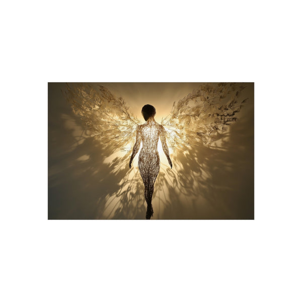 "Winged Angel Art Poster Design"