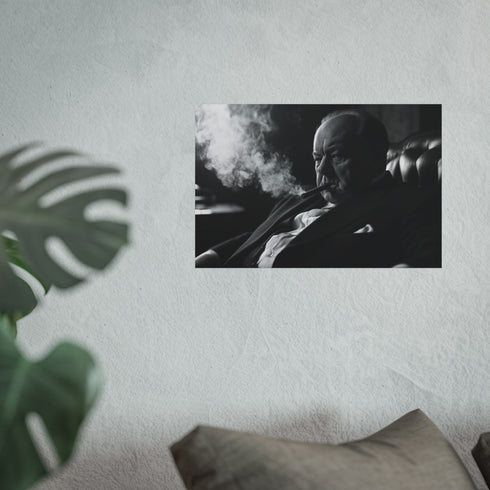 Winston Churchill Poster Cigar Smoking
