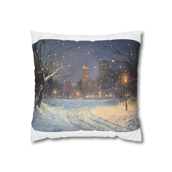 "Winter Wonderland Central Park Pillowcase"