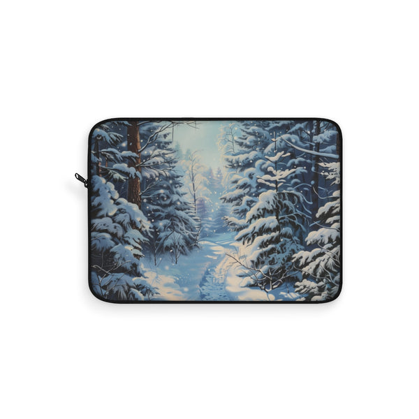 "Winter Wonderland Laptop Sleeve: Chic Protection"