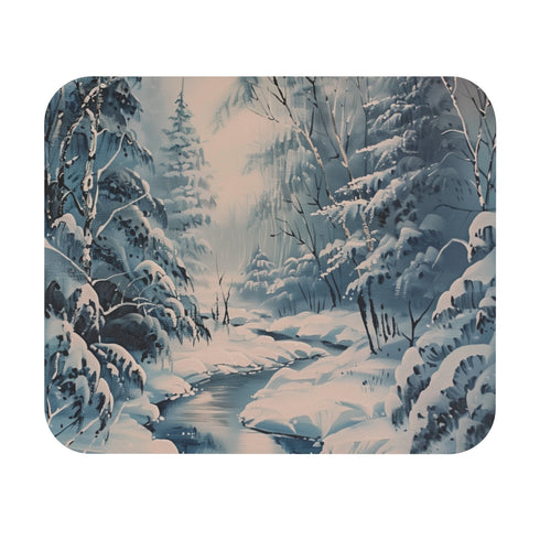 Winter Wonderland Mouse Pad A Snowy Scene