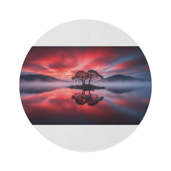 "Winter Wonderland Round Rug"