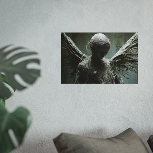 Wired Wings Angel Art Poster