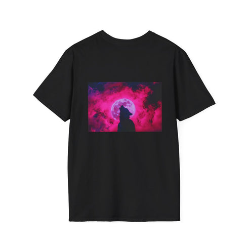 Wolf Howling Neon Moon T-Shirt