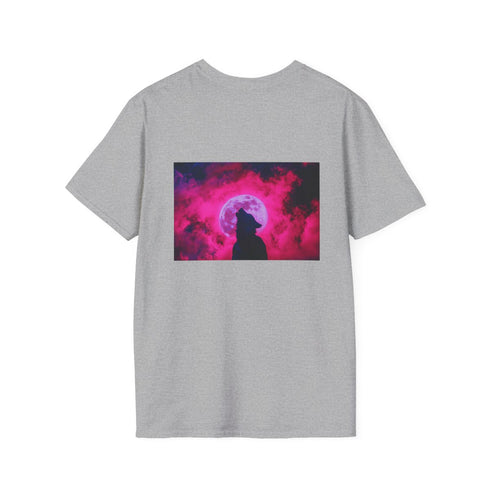 Wolf Howling Neon Moon T-Shirt