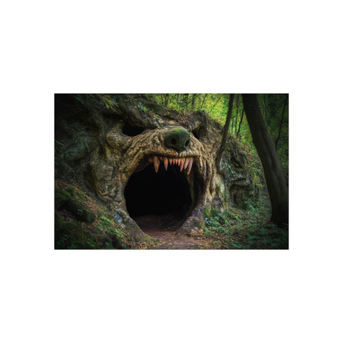Wolf Mouth Cave Jungle Poster