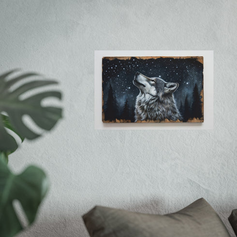 Wolf with Starry Night Fur
