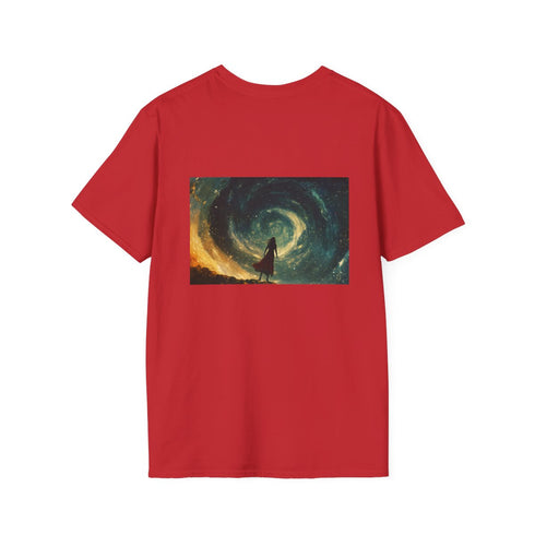 Woman in Starry Whirlpool Tee