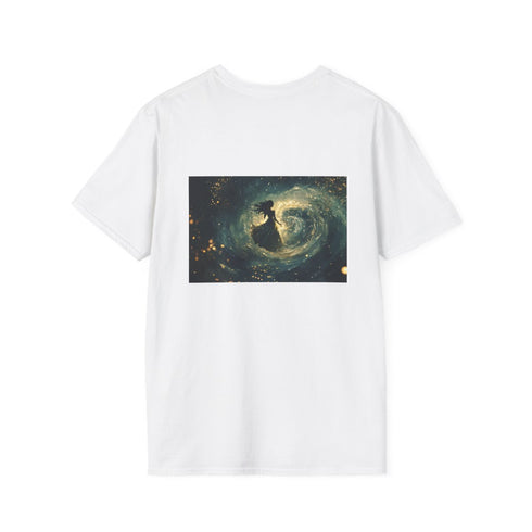 Woman Standing Under Starry Night