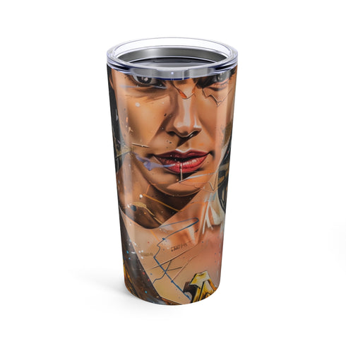 Wonder Woman Painting Water Bottle