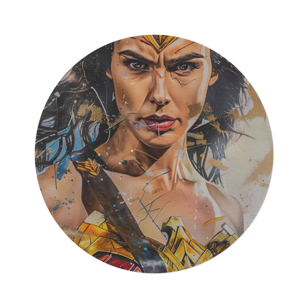 Wonder Woman Round Rug Masterpiece