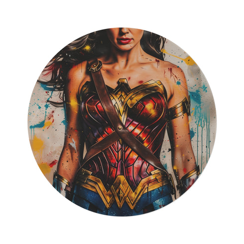 "Wonder Woman Round Rug: Unleash Your Inner Superhero"