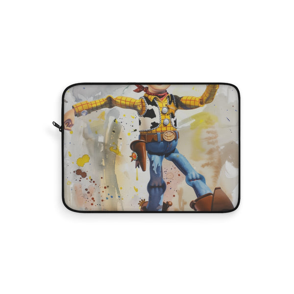 "Wooden Toy Laptop Sleeve: Stylish Protection"