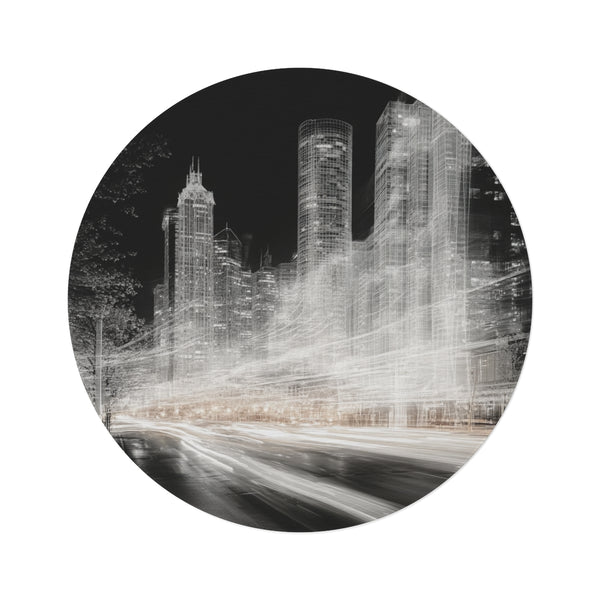 X-Ray City Street Round Rug