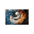 "Yin Yang Waves Fire Artwork"