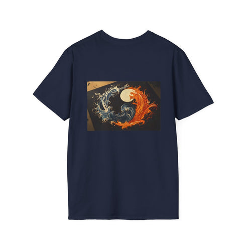 Yin Yang Waves Fire T-Shirt