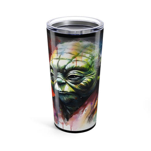 Yoda Watercolor Neon Bottle: Hydrate in Style!