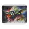 Yoda Watercolor Neon Mouse Pad