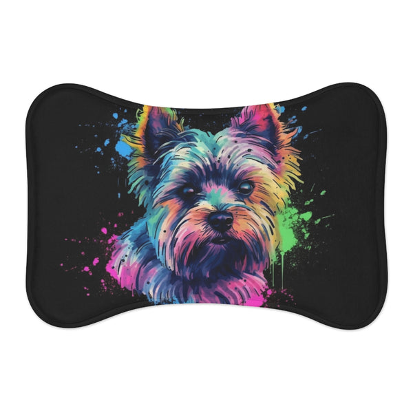 "Yorkie Paws Pet Mat: Cozy and Cute"