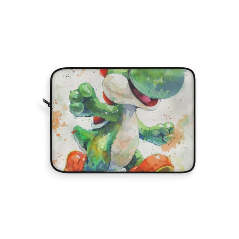 "Yoshi-Inspired Laptop Sleeve: Protect Your Tech in Style!"