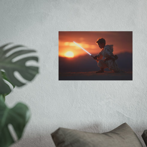 Young Obi-Wan Kenobi Ignites Lightsaber