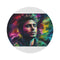 "Zac Efron Watercolor Round Rug"