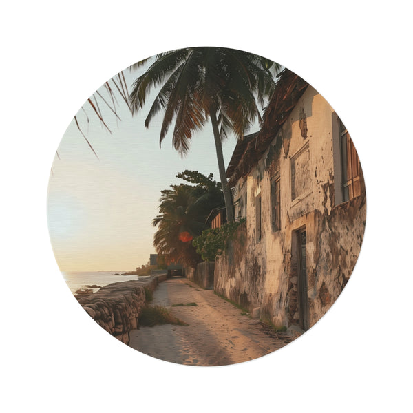 "Zanzibar Dreams: Round Rug"
