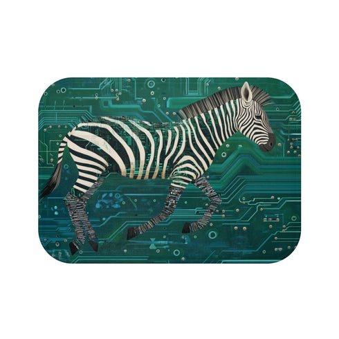 Zebra Bath Mat Circuit Tech
