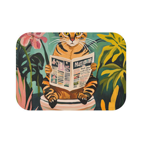 "Zen Bengal Cat Bathroom Bliss"