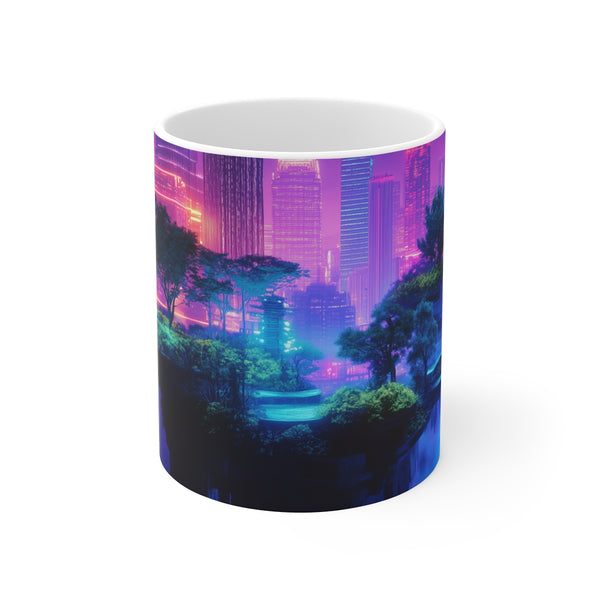 Zen Garden Coffee Mug Neon City