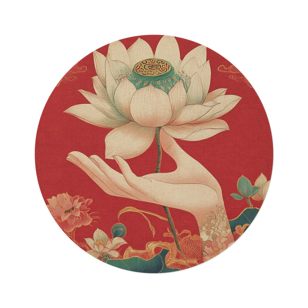 "Zen Hand Round Rug"