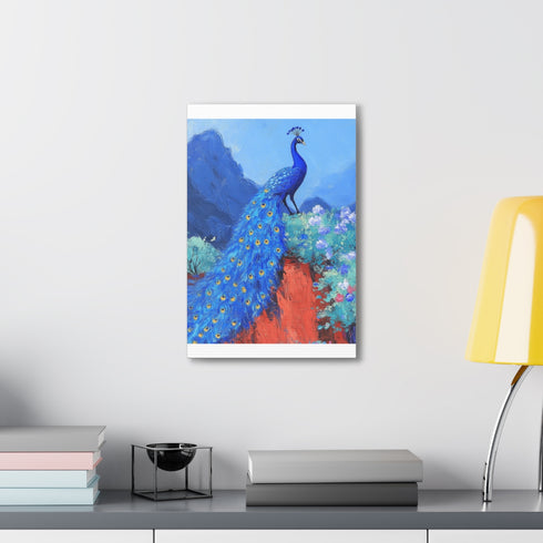 Zen Harmony Canvas with Textured Lacquer Relief Art for Home Decor.