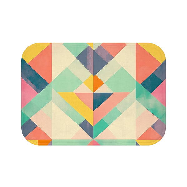 "Zen-inspired Geometric Bath Mat"
