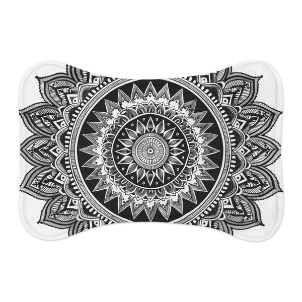 "Zen Mandala Pet Mat: Harmony for your furry friend"