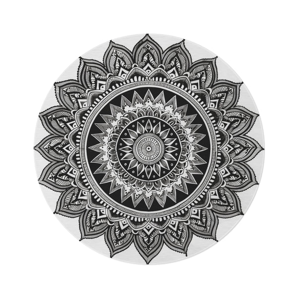 "Zen Mandala Round Rug: Serenity in Circles"