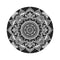 "Zen Mandala Round Rug: Tranquil Bliss"