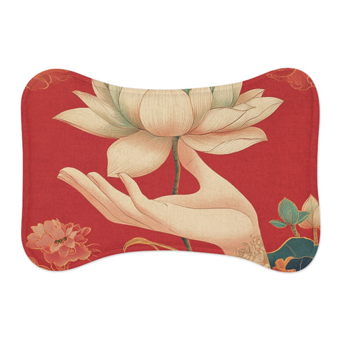 "Zen Paws Resting Mat: Oriental-Inspired Comfort"