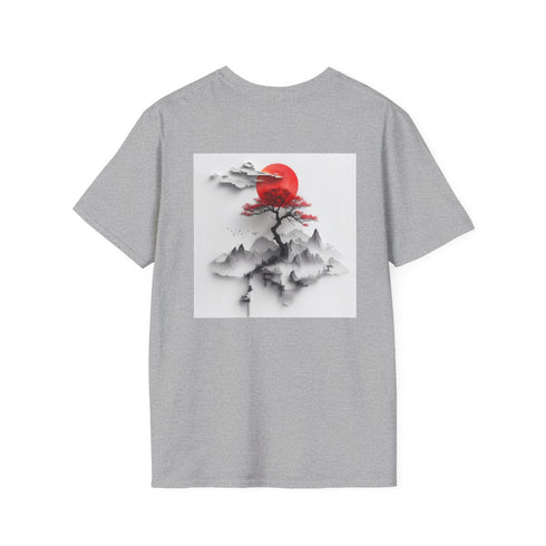 Zen Peaks Tee: Japanese-inspired Nature