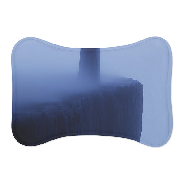 "Zen Pet Mat: Daqian-inspired Silhouette"