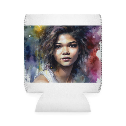 Zendaya Watercolor Can Cooler: Stay Refreshed in Style!