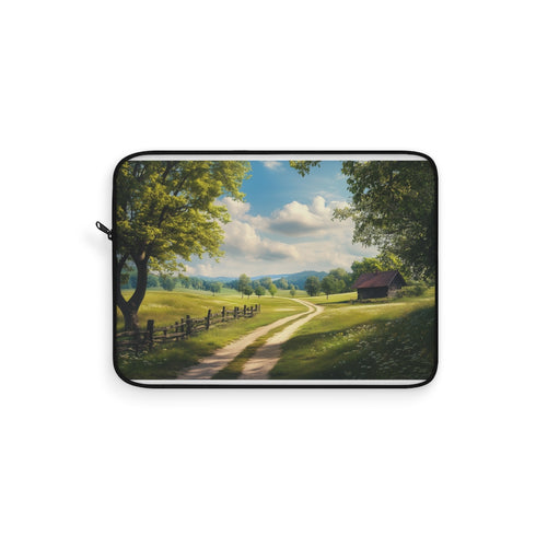 "ZenMist Laptop Sleeve: Tranquil Protection"