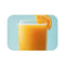 "Zesty Orange Juice Bath Mat"